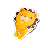 Lion Stuffed Animal Full Body Sticker