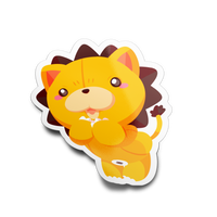 Lion Stuffed Animal Full Body Sticker