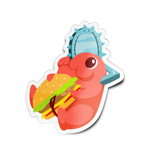 Chainsaw Burger Devil Sticker