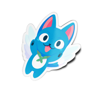 Blue Cat Full Body Sticker
