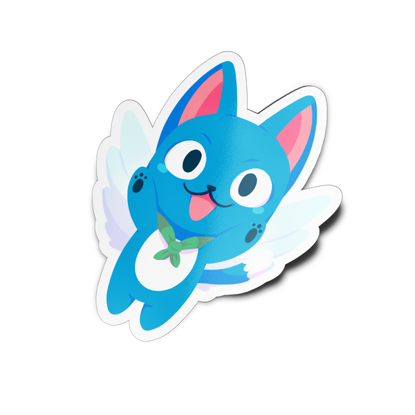 Blue Cat Full Body Sticker