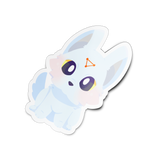 White Divine Dog Full Body Sticker