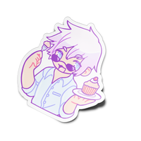 Pretty Eyes Boy Sticker