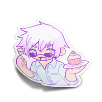 Pretty Eyes Boy Sticker