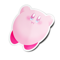 Puff Pink Ball Sticker