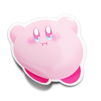 Puff Pink Ball Sticker
