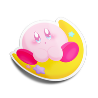 Moon Pink Ball Sticker