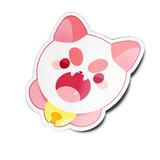 P-Cat Scream Sticker