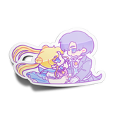 Sailor Girl and Boy Sticker