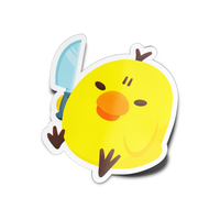 Stabby Bird Full Body Sticker