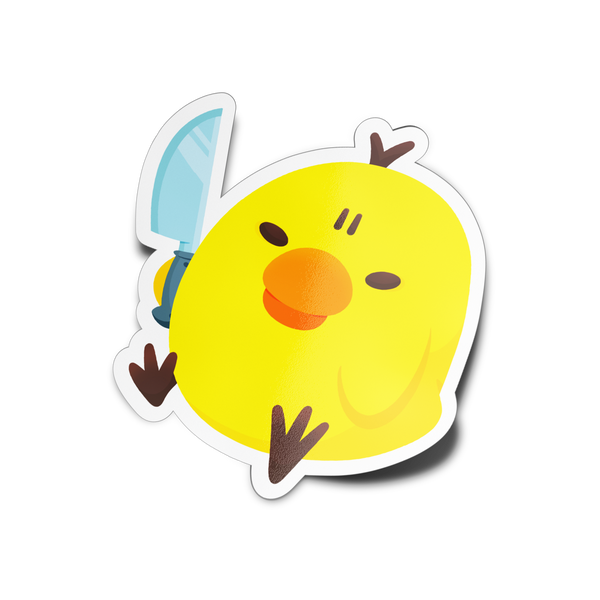 Stabby Bird Full Body Sticker