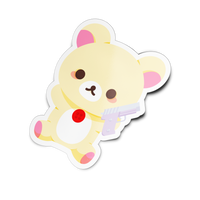 Pew Pew Bear Full Body Sticker
