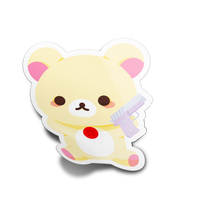 Pew Pew Bear Full Body Sticker
