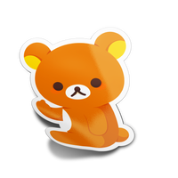 Flip Off Bear Full Body Sticker