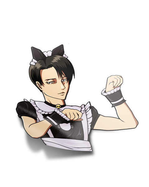 The Strongest Soldier Maid Sticker ฅ(*°ω°*ฅ)