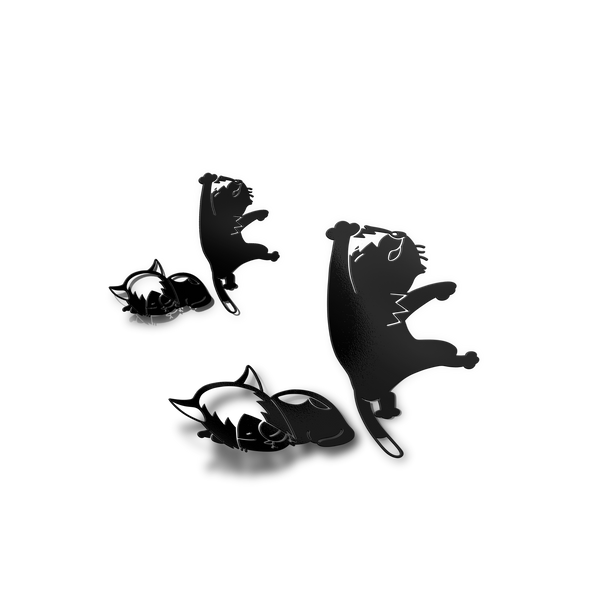 Kuroo and Kenma Haikyuu Mascot Decal ლ(=ↀωↀ=)ლ (๑ↀᆺↀ๑)✧