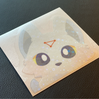 White Dog Sticker