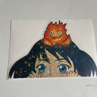 Magician Castle Sticker with Flame 彡ﾟ◉ω◉ )つー☆*