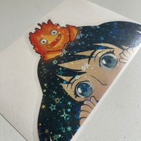 Magician Castle Sticker with Flame 彡ﾟ◉ω◉ )つー☆*