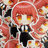 Makima with Cake Roll Full Body Sticker