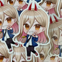 Power with Donut Full Body Sticker
