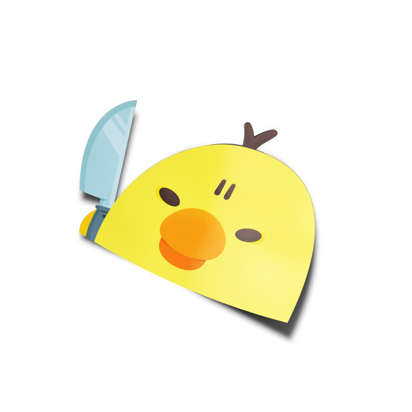 Stabby Bird Sticker