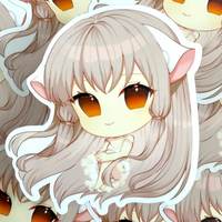 Robot Girl Full Body Sticker
