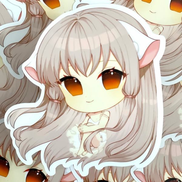 Robot Girl Full Body Sticker