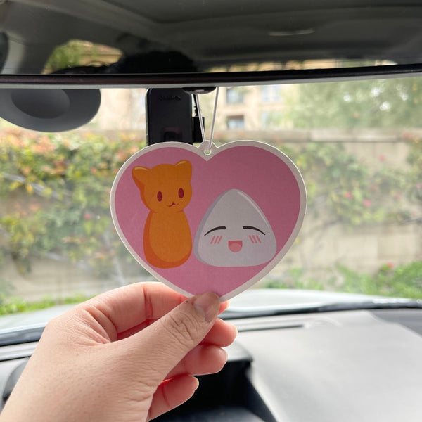 Rice Ball x Cat Heart Freshener