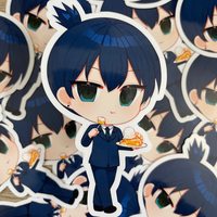 Aki with Apple Pie Full Body Sticker