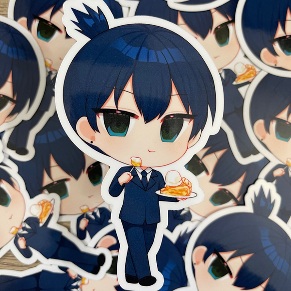Aki with Apple Pie Full Body Sticker